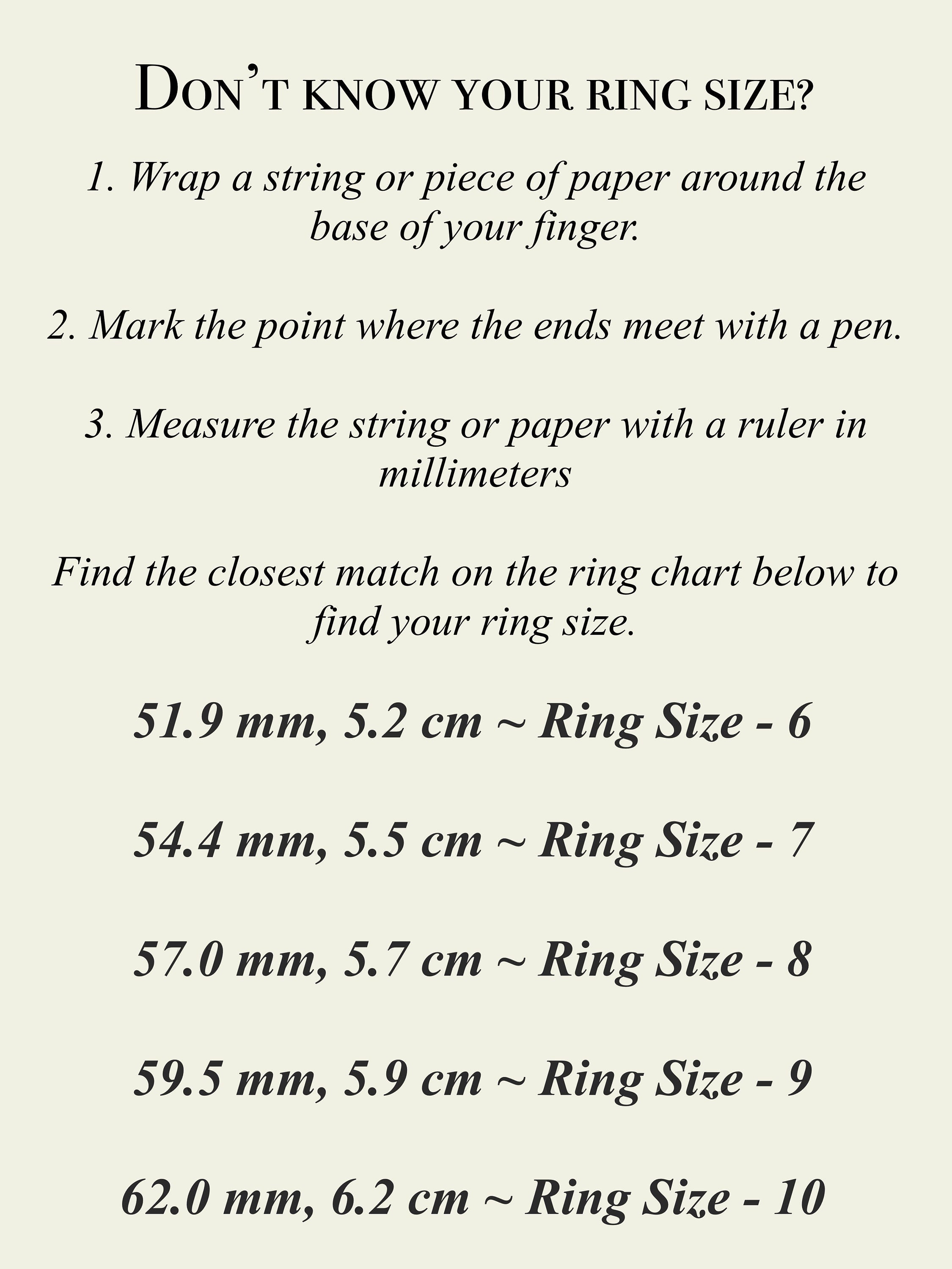How To Measure Your Ring Size With A String How To Figure Out Ring